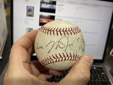 2 Mike Trout Game Used Doubles 2014 2019 Inscribed Signed 5 Tool Player