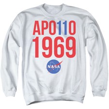 NASA Sweatshirt Apollo 11 1969 White Pullover