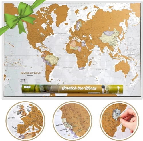 MAPS INTERNATIONAL Scratch The World® Travel Map - Off World 84 x 59