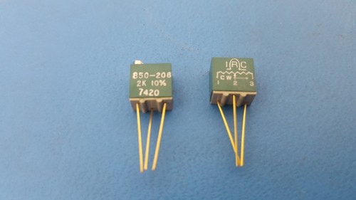 Trimmer Pot, 2K Ohm, Variable Resistor, 10%, IRC, 850-208-2K0, ONE - Picture 2 of 4