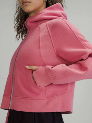 ルルレモン　scuba pink Lululemon Scuba Oversized Full-Zip - Pink Blossom - lulu