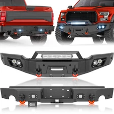 Rear /Front Bumper For 2017-2020 F150 F-150 SVT Raptor W/ LED Lights & D-rings