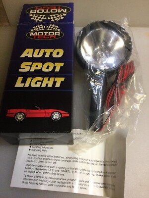 spotlight cigarette lighter Auto spotlight By Motor Tech uses cigarette lighter NIB
