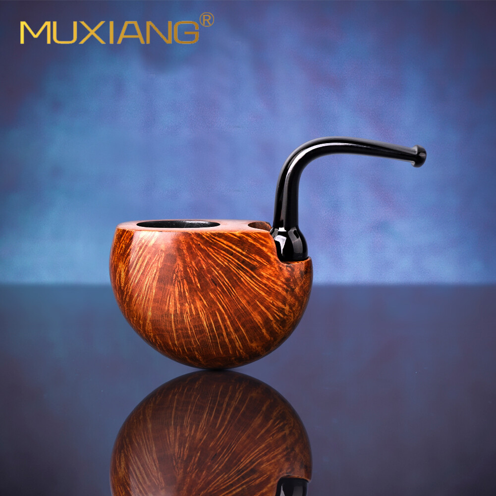 pocket tobacco pipe MUXIANG Vest-Pocket Non-Filtered Folding Briar Tobacco Smoking Pipe  Handmade