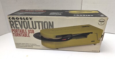 Vintage Rare Crosley Revolution Orange Portable USB Turntable | eBay