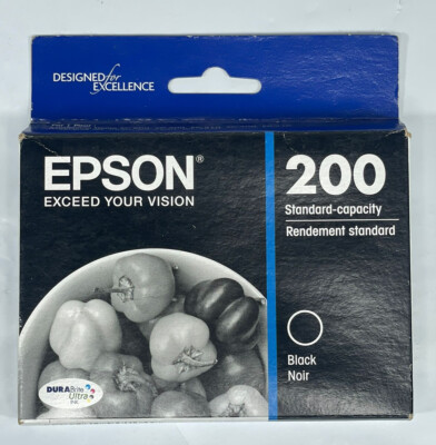 Genuine Epson 200 Black Ink Exceed Your Vision Expression Home And Work Force