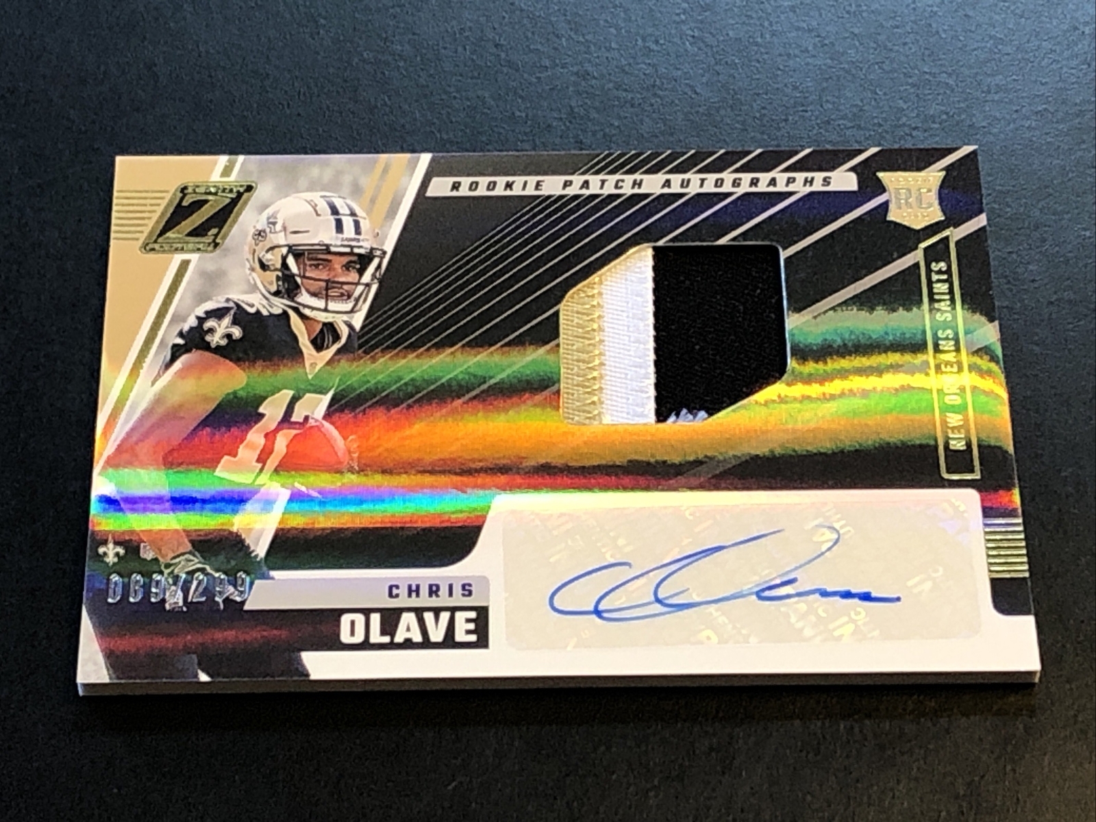 Chris Olave Rookie Patch Autograph 89/299 - 2022 Zenith Football #209