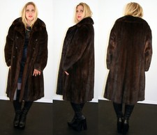 Ranch Mink Fur Coat Size Large L 10 12 Efurs4less