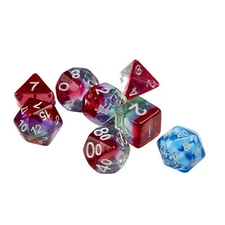 SDZ0004-05 Sirius Dice RPG Dice Set (7): Watermelon