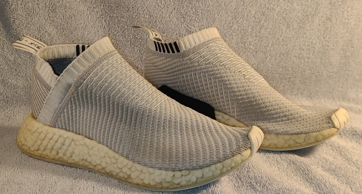 Adidas NMD CS2 PK Primeknit Running Shoes White Grey D96743 Men's Size 7 |  eBay