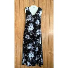 Vintage 90s dress size M? floral maxi sleeveless cottagecore