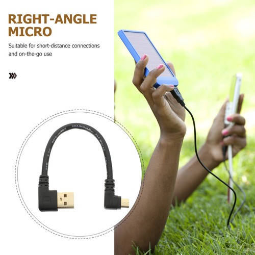 3pcs Short Micro Usb Cable Usb Micro B Cable Right Angle Micro Usb - 第 7/12 張圖片