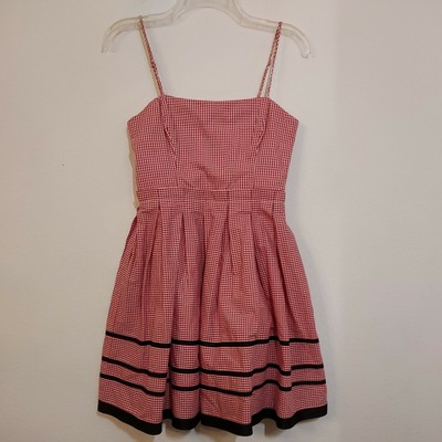 red gingham sundress