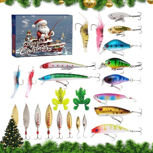 Angel-Adventskalender 2024 mit 24 einzigartigen Fischködern für Angler - Bild 6 von 12
