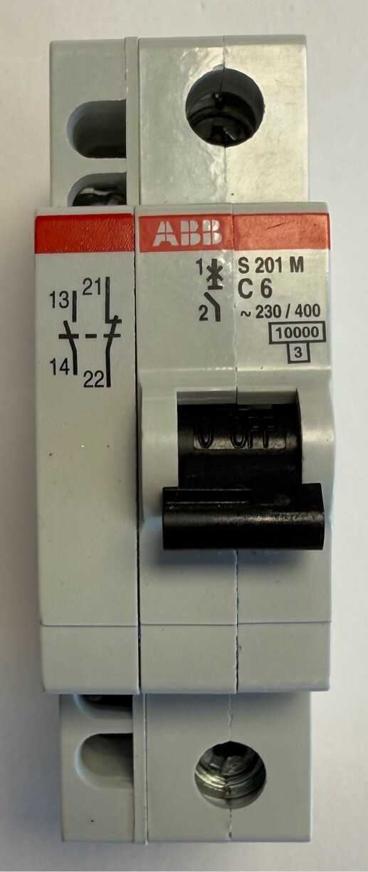 ABB Sicherungsautomat 1-polig / ~230/400V / 6A / S201M-C6