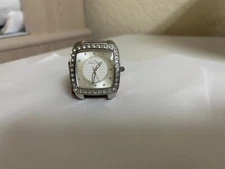 Lucien Piccard 28507INT Women's White Swarovski Crystal LP Logo Dial Watch