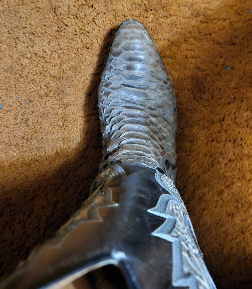 Botas Dan Post 6628 Hechas en España Diamondback Piel de Serpiente Talla 12. Foto 4 de 4