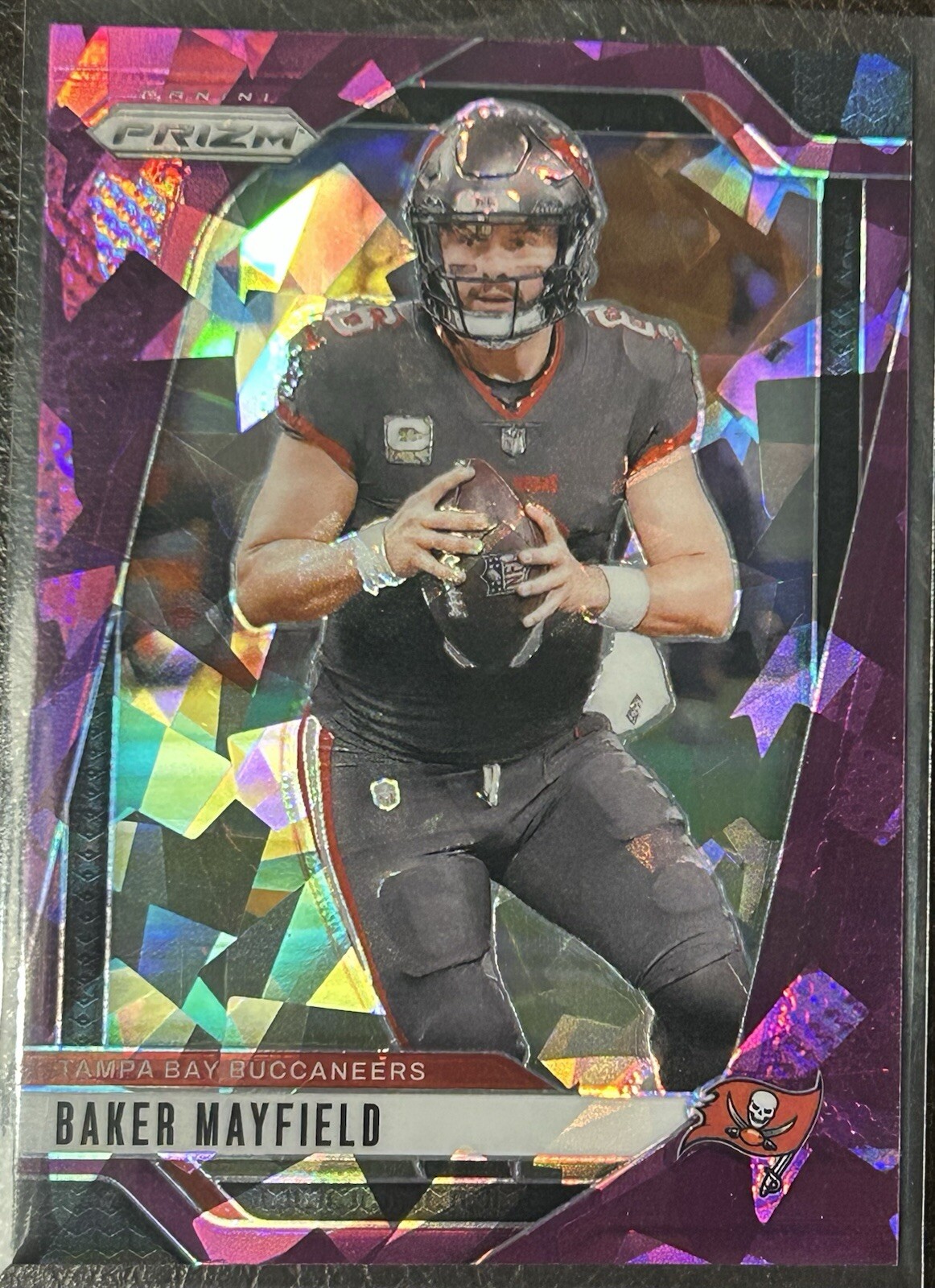 2024 Panini Prizm Baker Mayfield Purple Ice Prizm 1/225 Tampa Bay Buccaneers