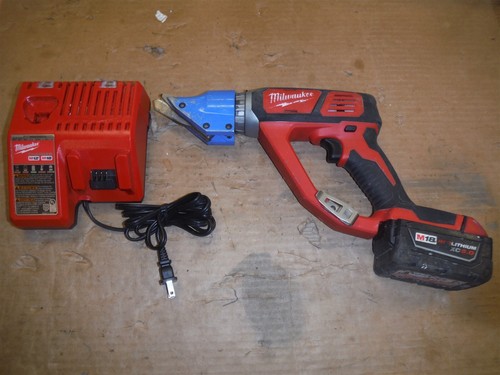 Milwaukee 2636-20 Double Cut Metal Shear 1- 5.0 AMP Battery + Charger *BW5