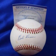 Bob Lemon PSA DNA Coa Autograph American League OAL Signed Baseball