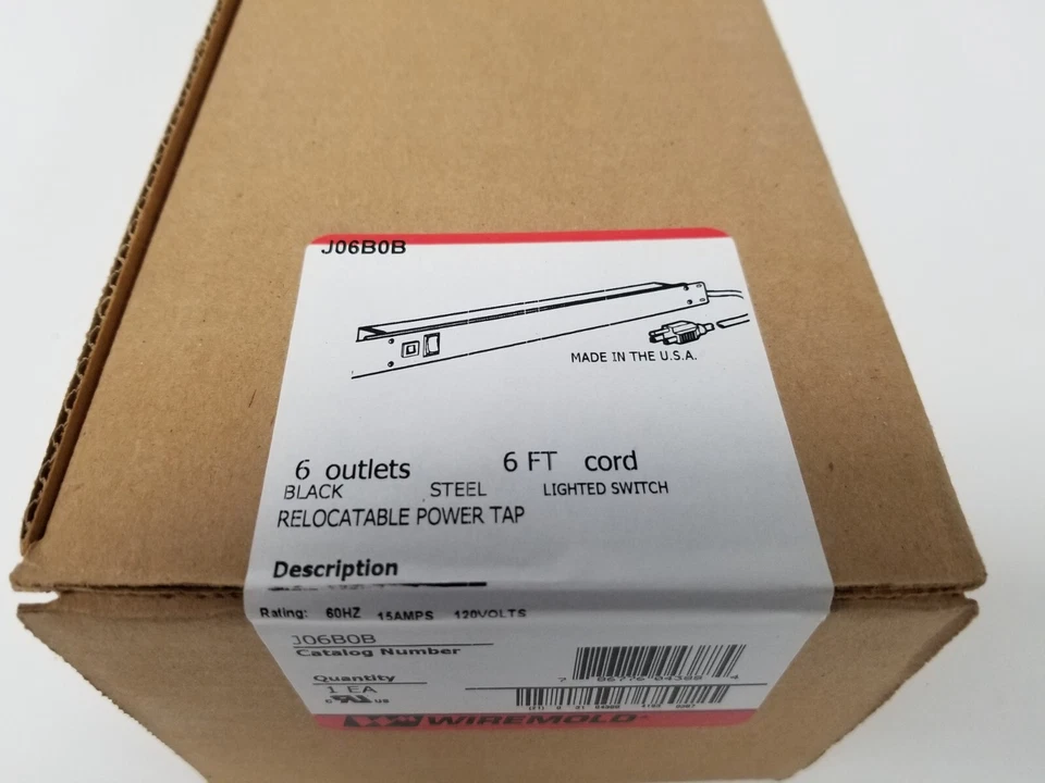 Legrand Wiremold J06B0B Rack Mount 6-Outlets, Rear - Image 2 of 4