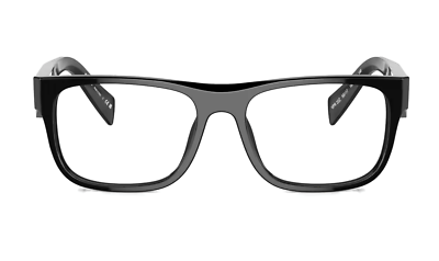 New PRADA Eyeglasses VPR 22Z 16K-1O1 55-17 145 Black Frames Unique