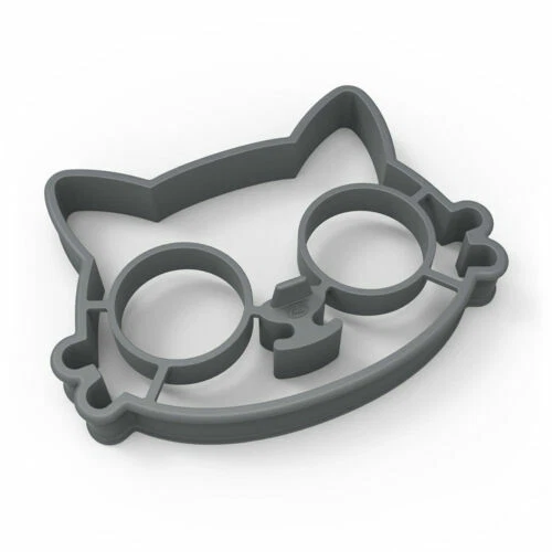 FUNNY SIDE UP Silicone Egg Mold, Cat - Thumbnail 4