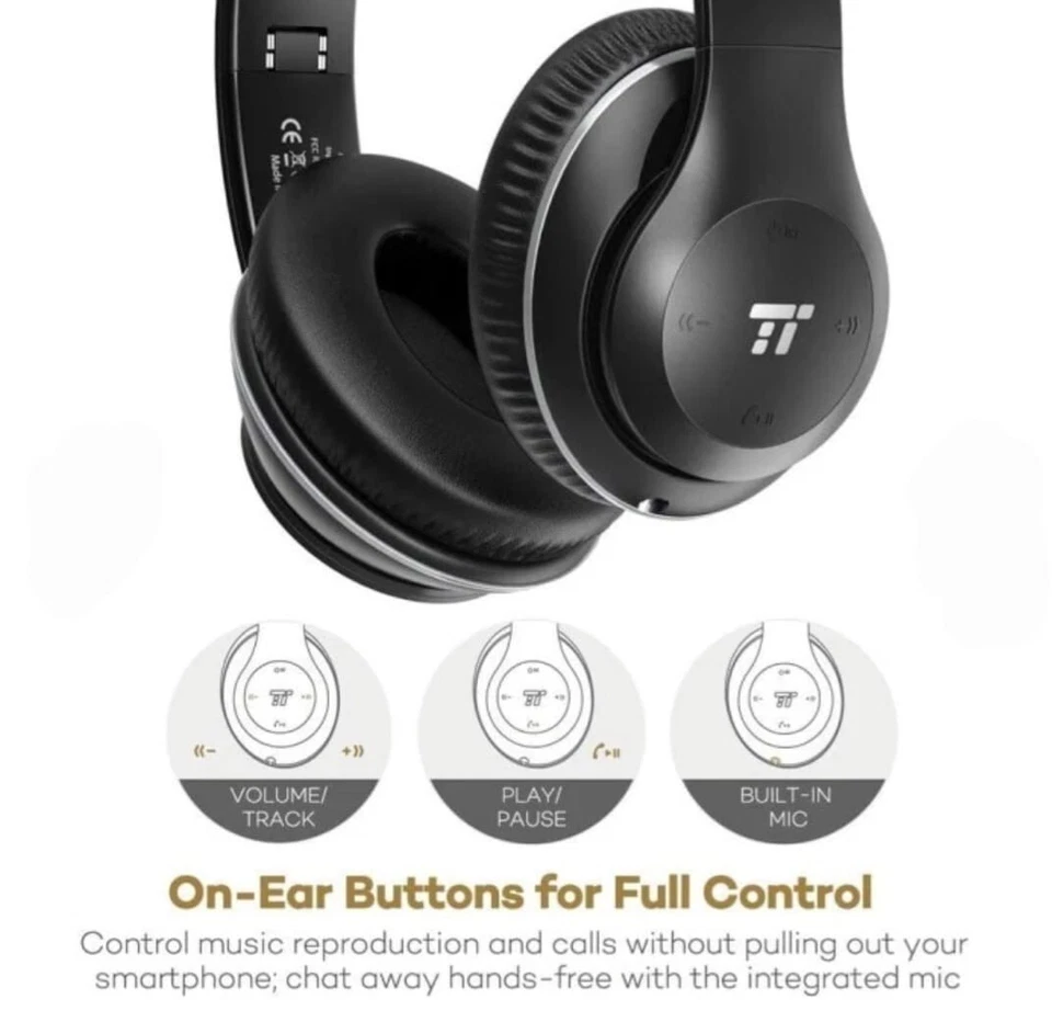 TaoTronics TT-BH028 Bluetooth Kopfhörer , wireless Stereo Headphones neu. - Bild 3 von 4