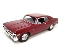 1970 Chevrolet Nova Ss Coupe Maroon 1:18 Diecast Model on sale 1970 Chevrolet Nova Ss Coupe Maroon 1:18 Diecast Model on sale