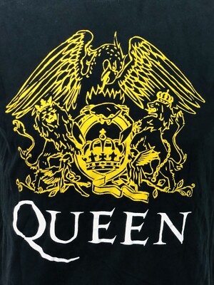 QUEEN Band Official Merch Crest Crown Logo T Shirt Unisex Size MED