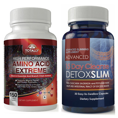 Amino Acid Muscle Growth Tablets 15 Day Cleanse Detox Slim Dietary Supplement