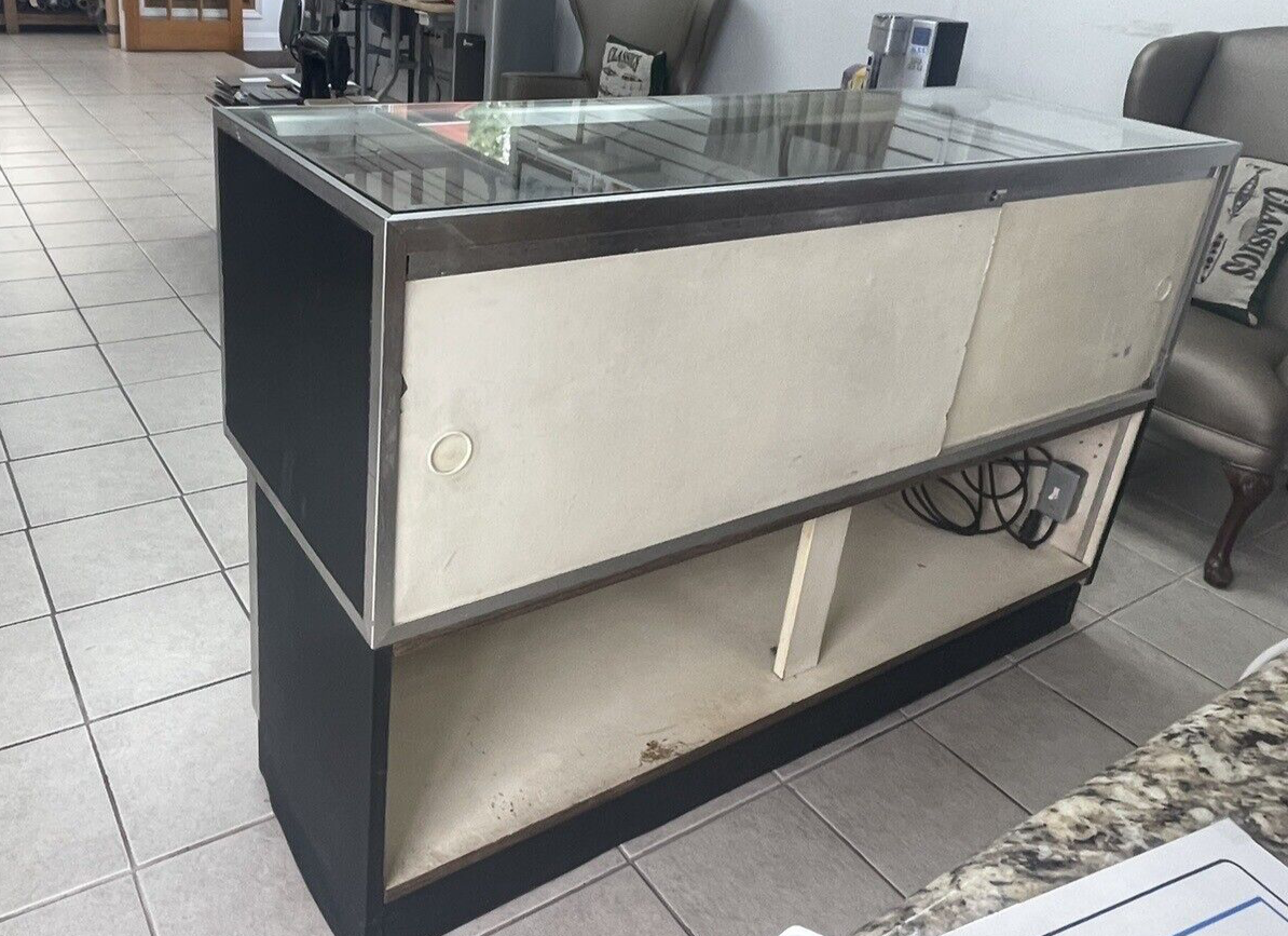 Display Case Gray Metal Framed eBay