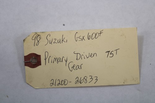 Primary Driven Gear 75T 21200-26833 1998 Suzuki Katana GSX600 - Picture 2 of 8