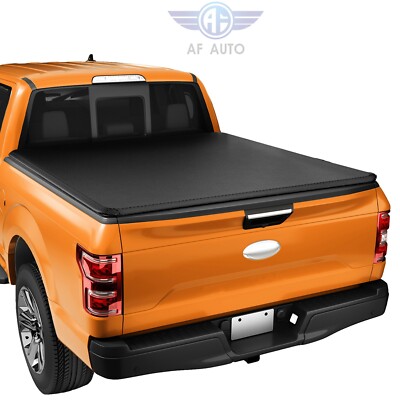 Soft Roll-Up Truck Tonneau Bed Cover For 2015-2024 Ford F150 F-150 5.5FT