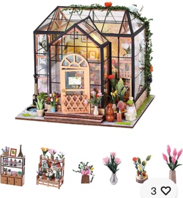 DIY Miniature Jenny Greenhouse New in the Box Hand Assembled Model