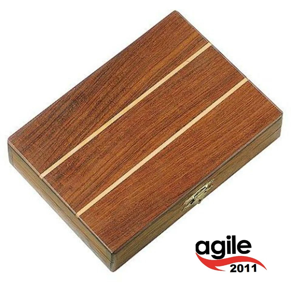 Backgammon 18x13x3,5Cm Holzkiste -Spiel Timber Tavla Handarbeit Mini Handmade - Bild 2 von 4