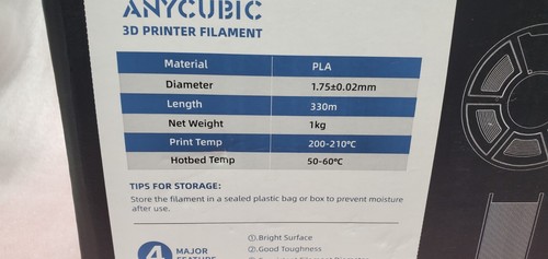 LOT 3 Filament PLA+ 3D Printer Consumables 1kg x3 Spool 1.75mm Gray Black &White - Bild 10 von 10