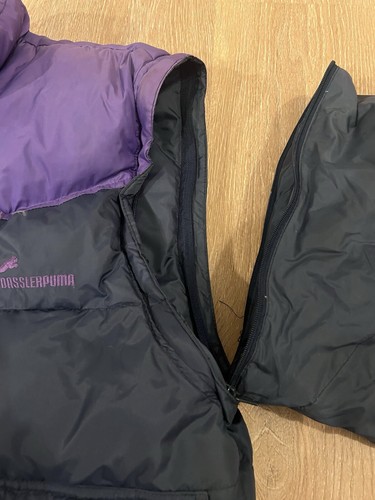 Vintage Puma Dasslerpuma Puffer Down Jacket Xl Y2K Rare Zips Off To Vest - Picture 13 of 16