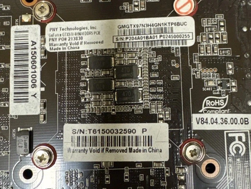 Tarjeta de gráficos PNY NVIDIA GeForce GTX 970 4 GB GDDR5 VCGGTX9704xPB Foto 4 de 4