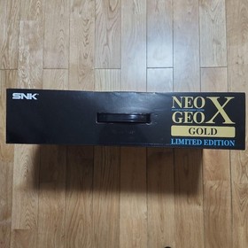 SNK Neo Geo X Gold Limited Edition Console Complete Set Black Tested Used Japan