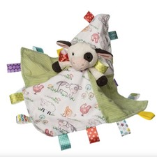 Taggies Lovey Buttercup Cow Plush Security Blanket Soft Toy 13x13 in