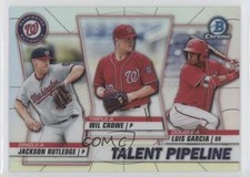 2020 Bowman Talent Pipeline Trios Chrome Jackson Rutledge Wil Crowe #TP-WAS 02ia