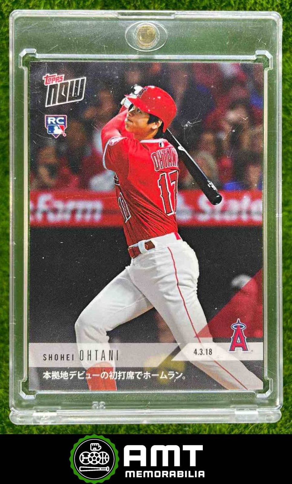 Shohei Ohtani RC 2018 Topps Now Los Angeles Angels #32J Japanese Variation