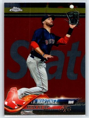 2018 Topps Chrome Update J.D. Martinez Boston Red Sox #HMT40