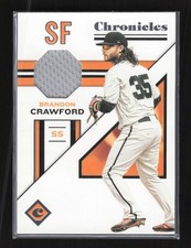 2019 Panini Chronicles #CS-BC Brandon Crawford Chronicles Swatches