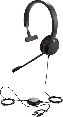 Jabra Evolve 20 UC mono kabelgebundenes Headset, USB-C, USB-A