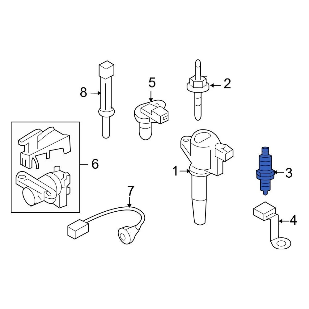 For Mazda 6 2003-2005 Mazda L84518110 Spark Plug