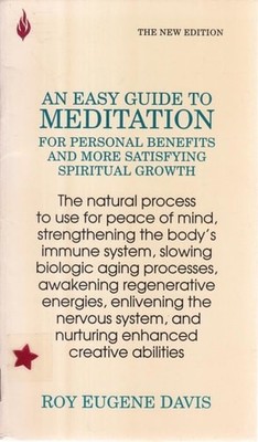 An Easy Guide to Meditation by Davis, Roy E., Good Book