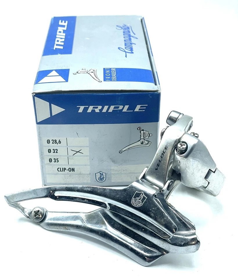 Campagnolo Veloce Triple Front Derailleur 32.0 Bottom Pull NOS Vintage - Image 3 of 4