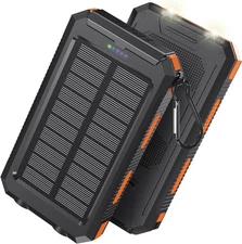 38800mAh Portable Waterproof Solar Power Bank for Cellphones Tablets